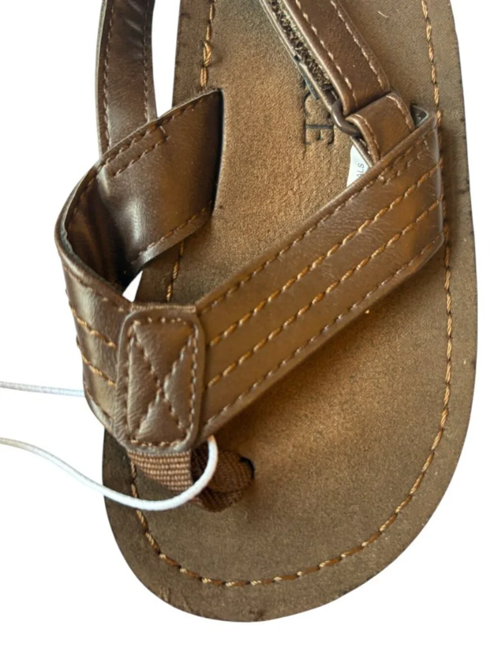 Toddler Boys Faux Leather Sandals Size 6/7 NWT